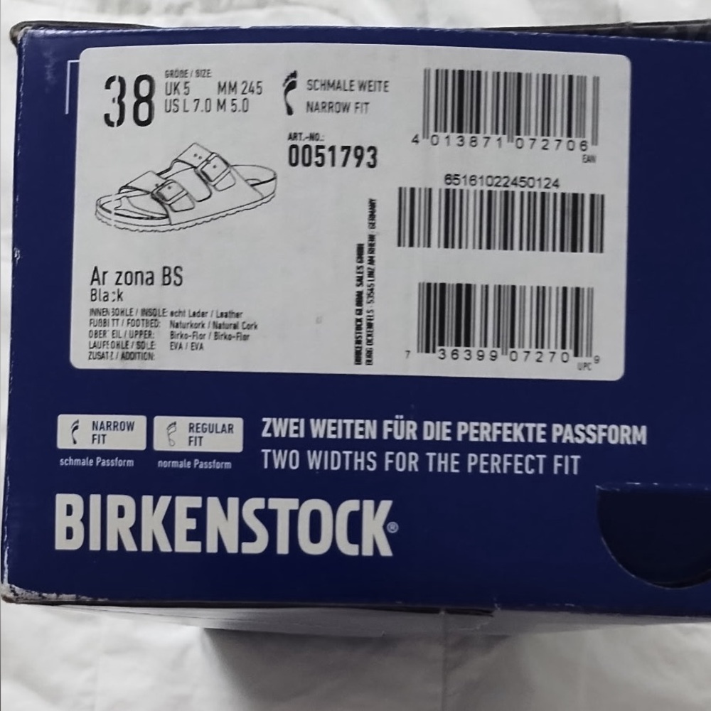 Women’s black Birkenstock sandals